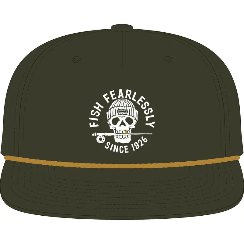 Grundens Deadstick Rope Trucker Hat – Loden Green Adjustable Cap 1