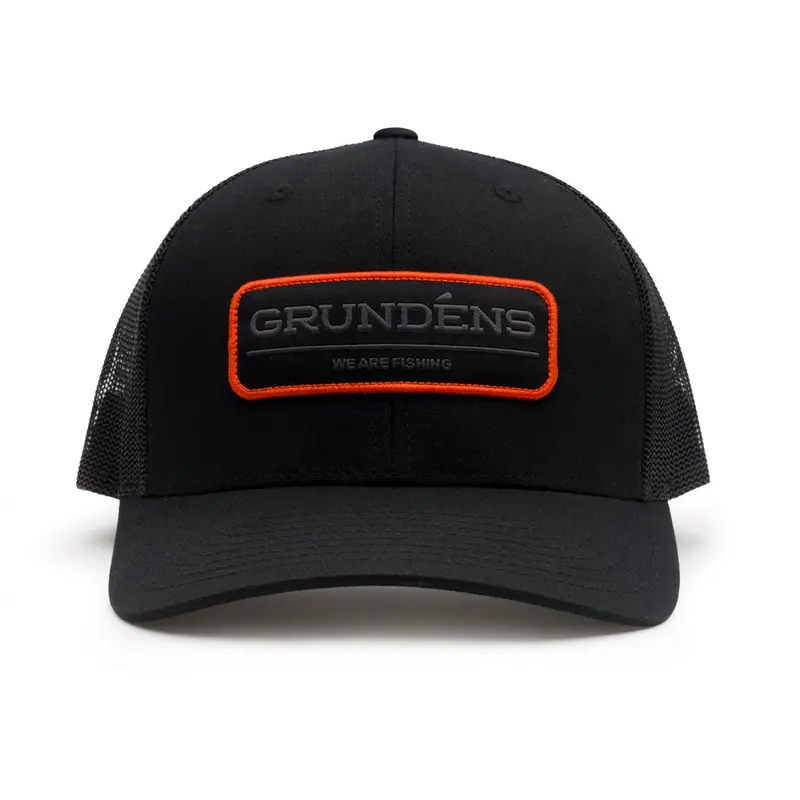 Grundéns 'We Are Fishing' Trucker Hat – Solid Black 1