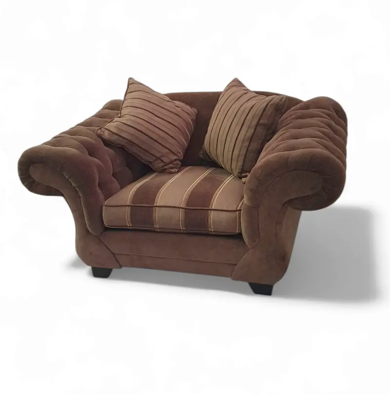 Handcrafted Dutch Love Seat With Original Matching Cushions 1