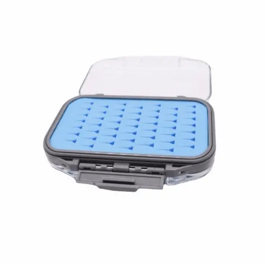 Hareline Medium Flicon Double-Sided Fly Box – 4" X 7.25" Silicone Design 1