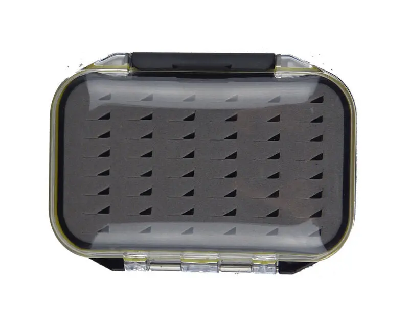 Hareline Waterproof Fly Box – Yellow And Black Design 1