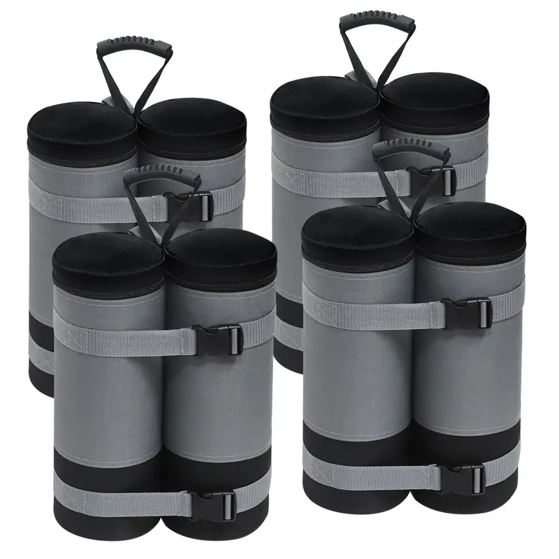 Heavy-Duty 180 Lb Sandbags For Canopy Tent Anchoring – Gray Set (4 Or 6) 1