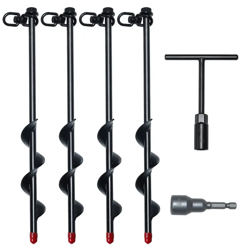 Heavy-Duty Ground Anchor Kit – 4-Pack For Secure Outdoor Installation 1