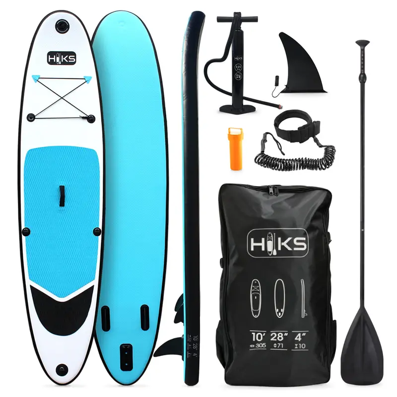 Hiks 10' Inflatable Stand-Up Paddleboard Set – Ocean Blue Finish 1
