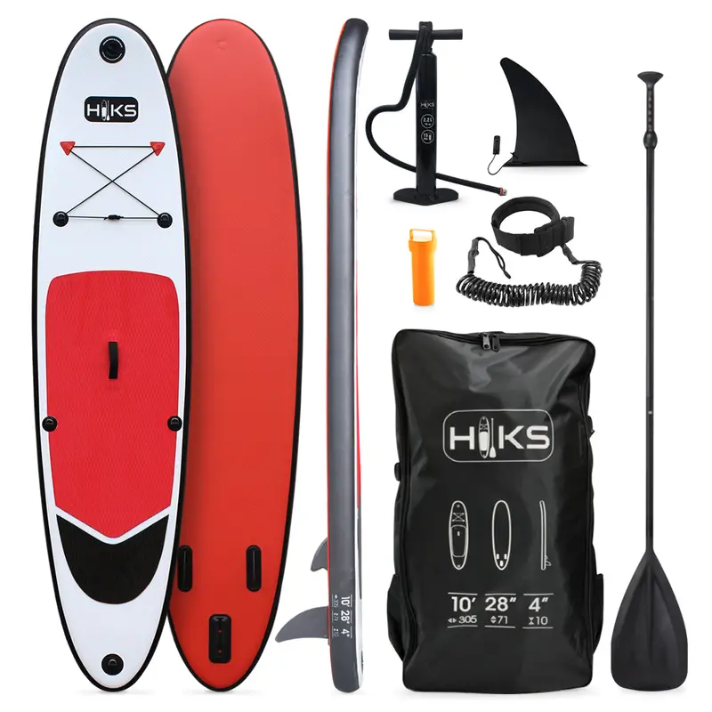 Hiks 10' Inflatable Sup Bundle – Ruby Red Colorway 1