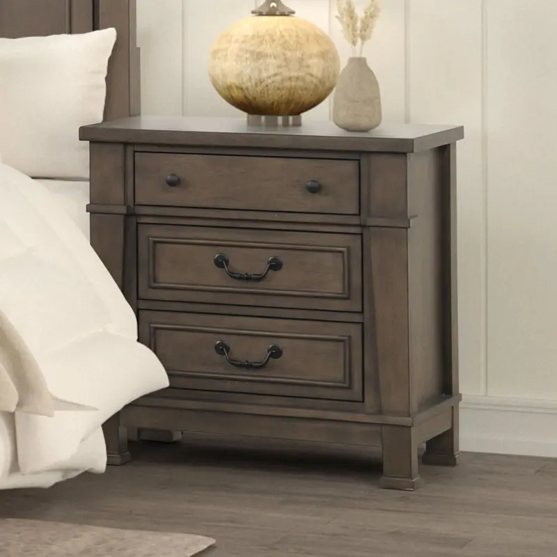Huddersfield Nightstand With Built-In Usb Charging Ports 1