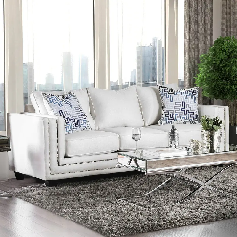 Ilse Compact Living Room Sofa – Furniture Of America Sm2675-Sf 1