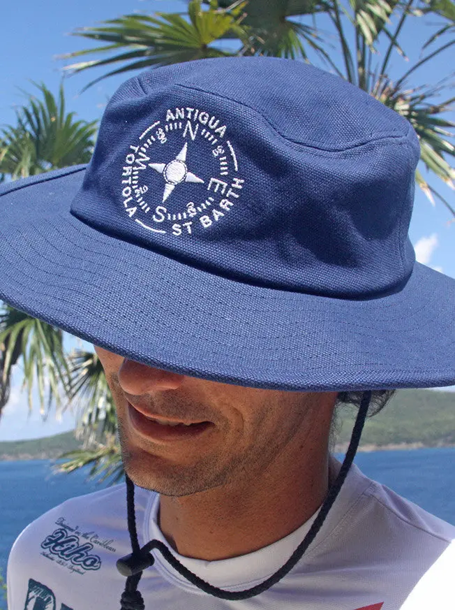 Indigo Surfari Sun Hat – Wide-Brimmed Uv-Blocking Beach Accessory 1