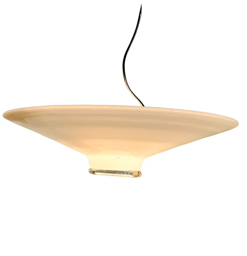 Itre Murano Glass Ceiling Lamp — New Old Stock, Italy, 1980S (65 Cm W × 20 Cm H) 1