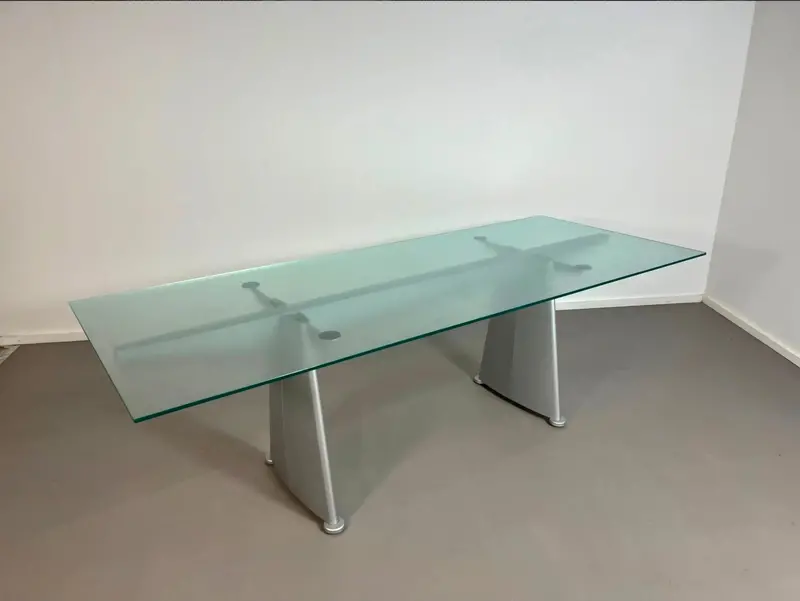 Jean Prouvé Trapèze Dining Table, Produced By Tecta, 1980S 1