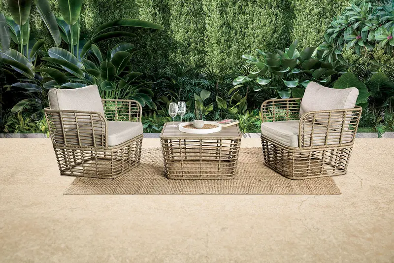 Johari 3-Piece Compact Patio Conversation Set 1