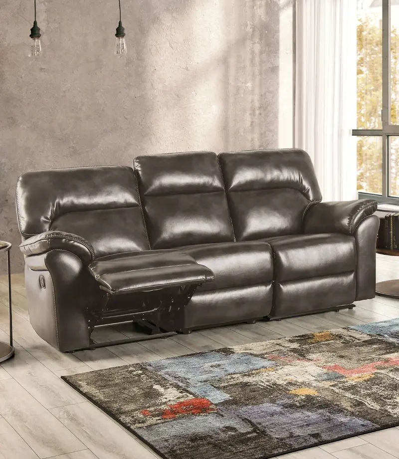 Josias Full-Size Sofa – Three-Seater Option In Matching Collection By Furniture Of America (Cm9908Dg-Sf-Pk) 1