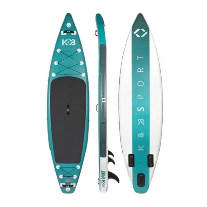 K&B Duncan 11-Foot Inflatable Touring Paddle Board – Blue 1