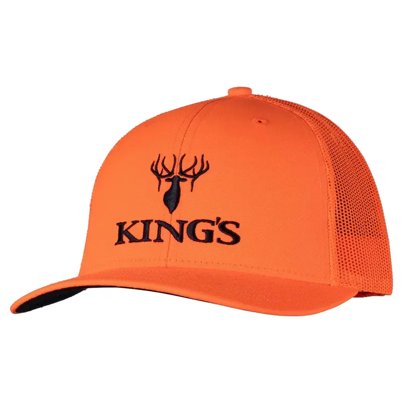 Kings Logo Blaze Orange Trucker Hat 1