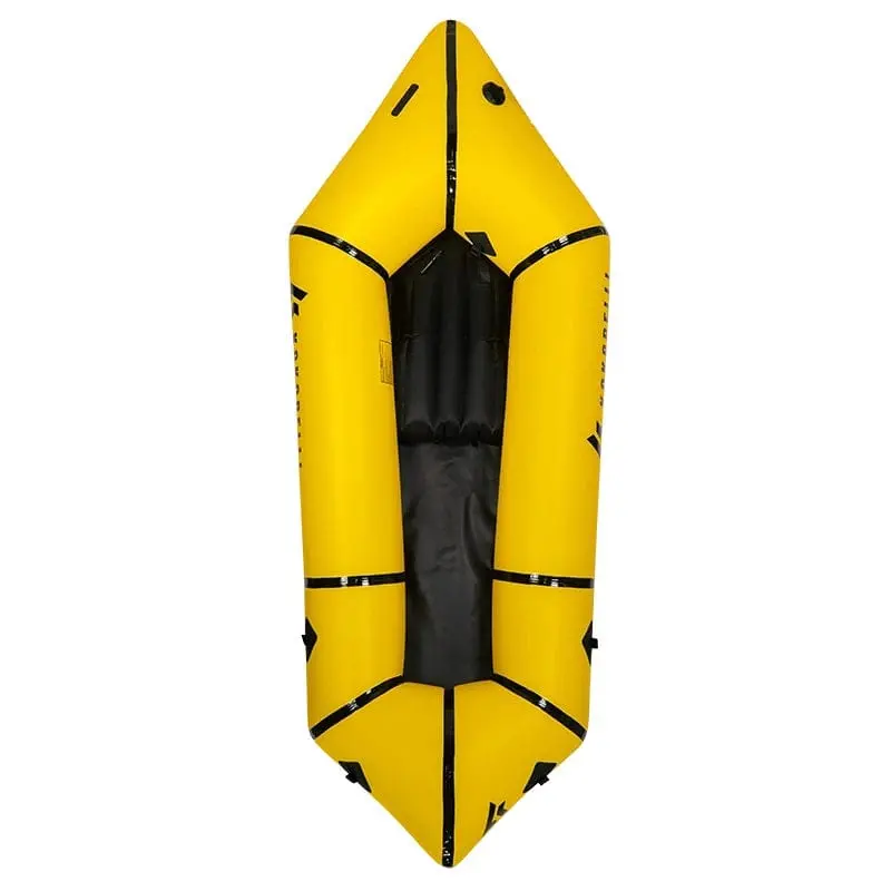 Kokopelli Rogue-Lite Solo Packraft – Compact Yellow Inflatable Raft 1