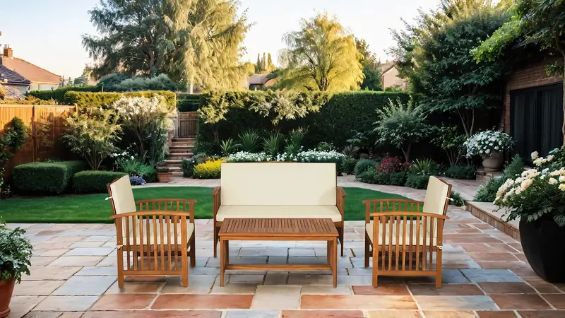 Kyushu 4-Piece Modern Patio Seating Set 1