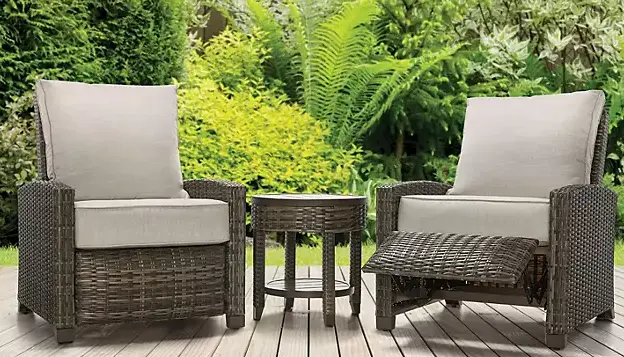 La-Z-Boy Outdoor 3-Piece Reclining Patio Seating Set 1