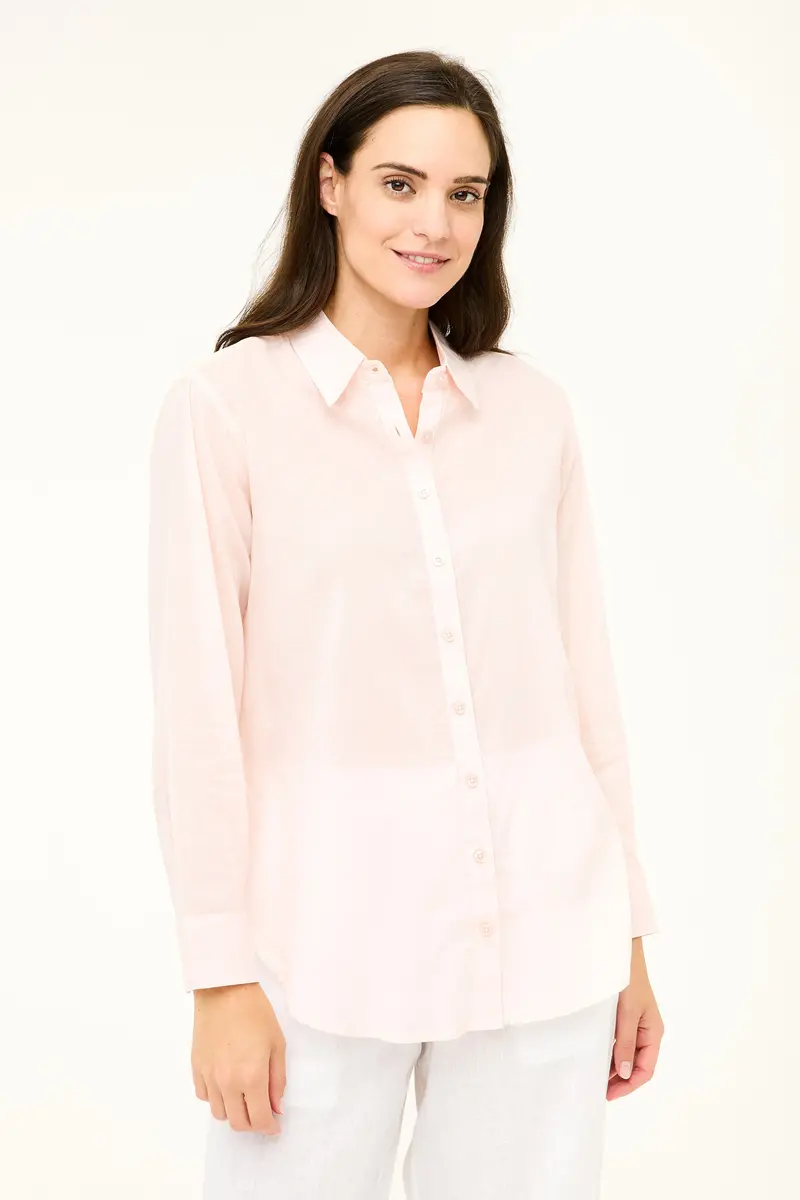 Laura Lightweight Shirt – Barely Pink 1