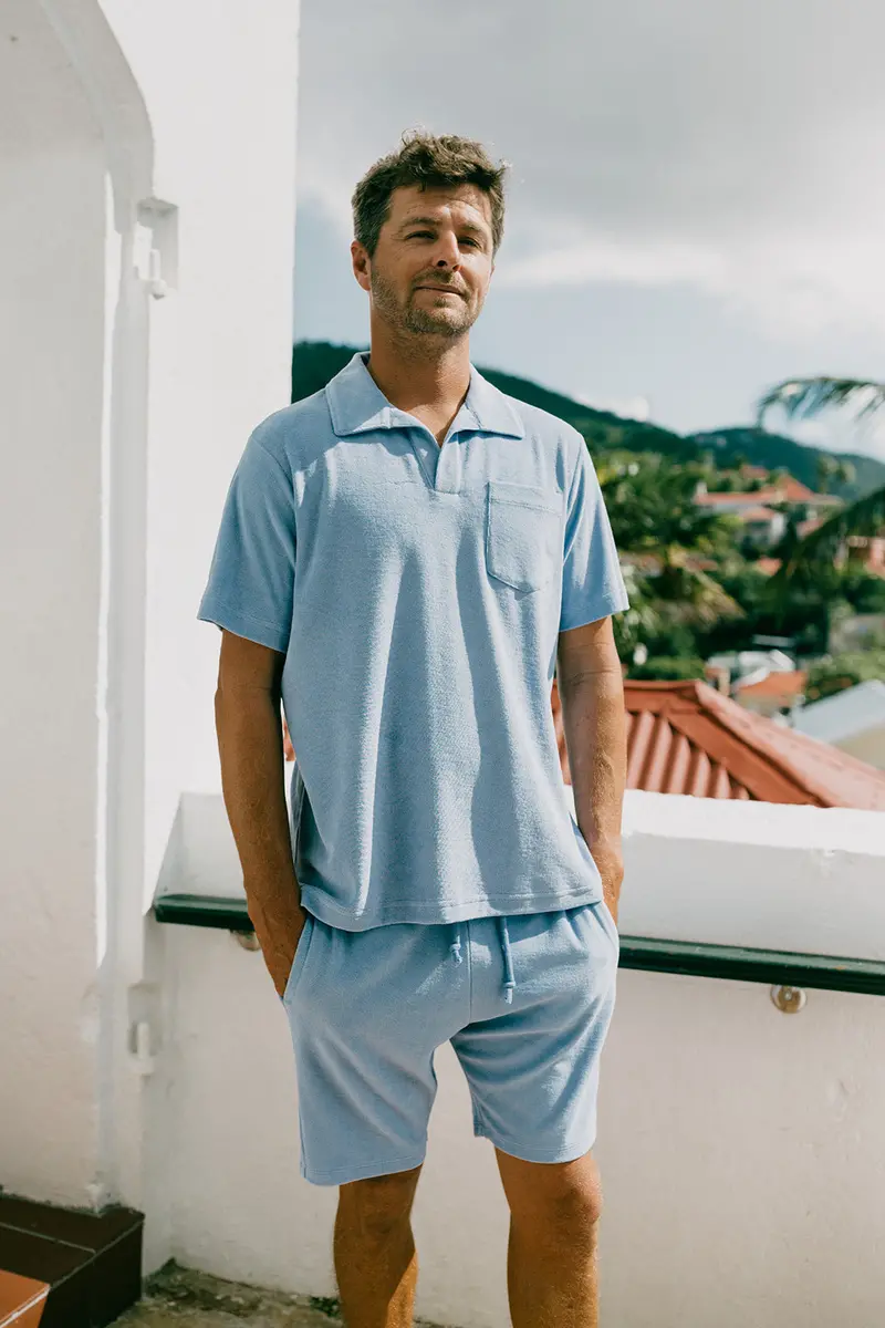 Lavender Terry Cloth Polo – Modern Fit 1