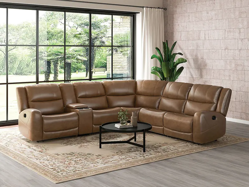 Leolinus Modular Sectional Sofa With Reclining Options – Furniture Of America Cm9989Br-M-Sect 1