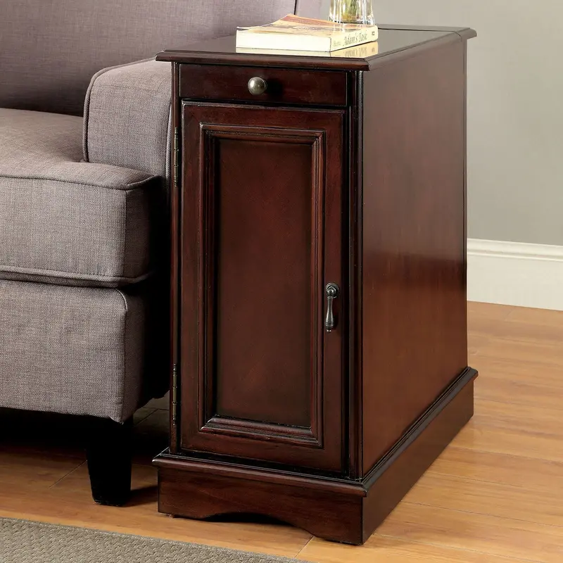 Lilith I Usb Side Table By Furniture Of America (Cm-Ac171Ch) 1