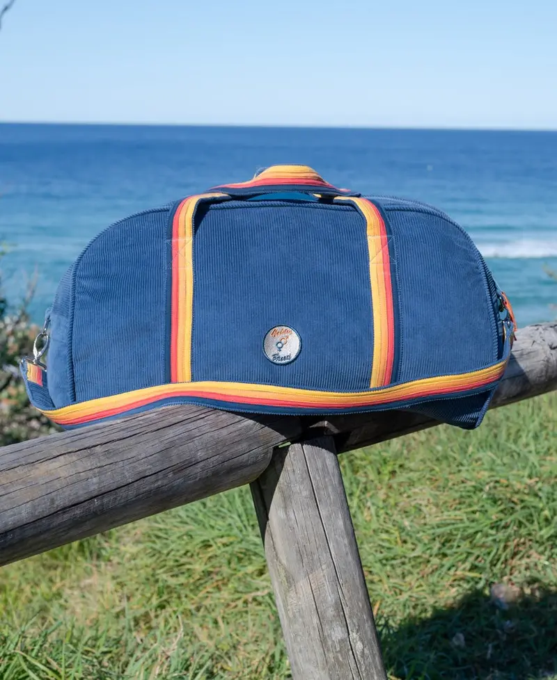 Long Island Cord Organizer Roll Bag In Dusty Blue 1