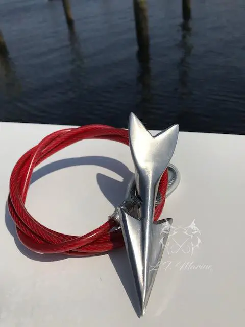 Lt Marine Stainless Steel Dart Mounted On Stainless Cable 1