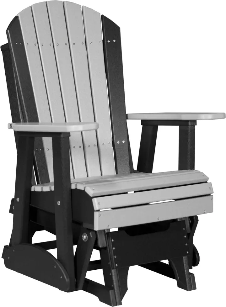 Luxcraft Adirondack Glider Chair – All-Weather Poly Resin 9
