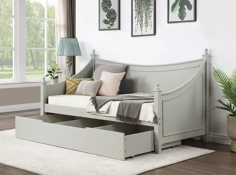 Lycoris Twin Daybed By Furniture Of America – Cm1477Gy-Bed 1