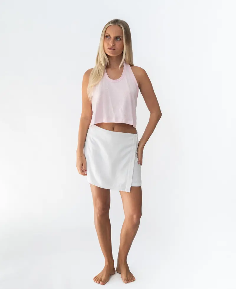 Maci Tennis Skort In Pure White 1