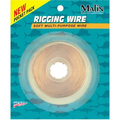 Malin Copper Rigging Wire – 20 Lb Test, 200 Ft Spool 1
