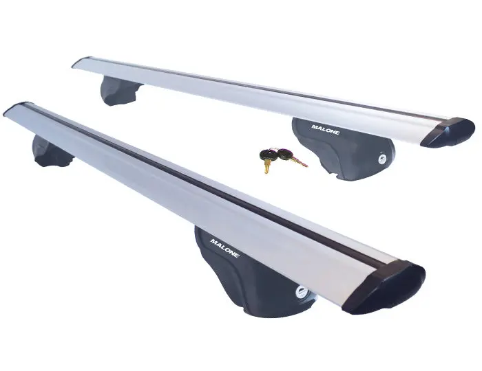 Malone Airflow2 Aluminum Aero Cross Rail System – 58-Inch Roof Rack Kit 1