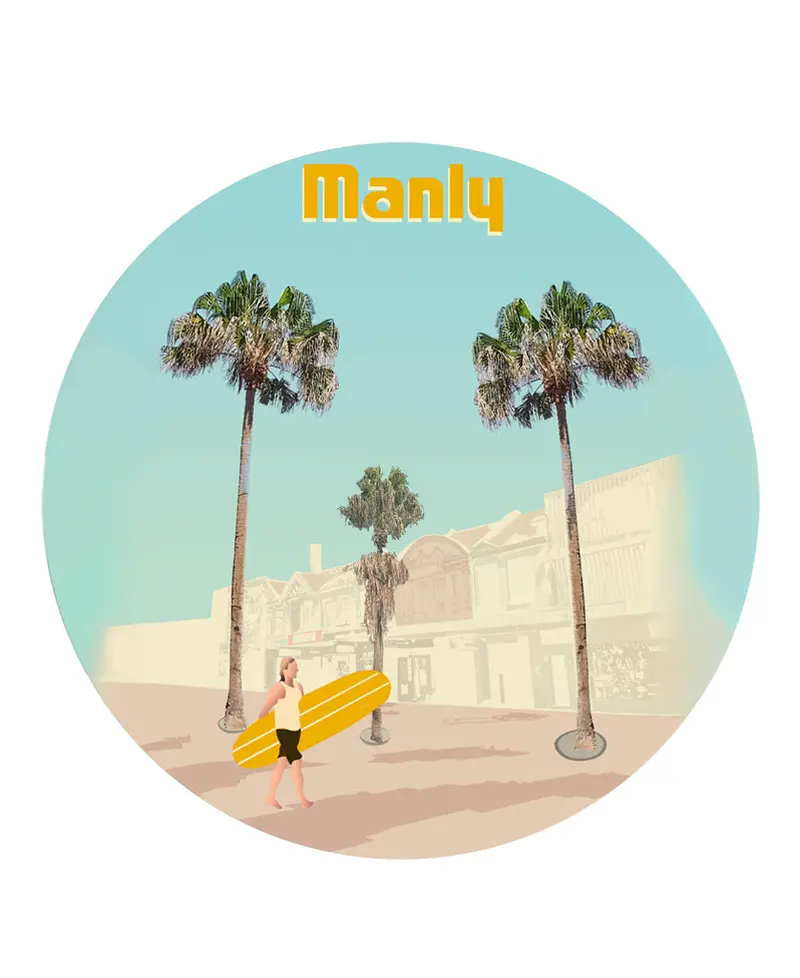 Manly Corso Vinyl Sticker 1