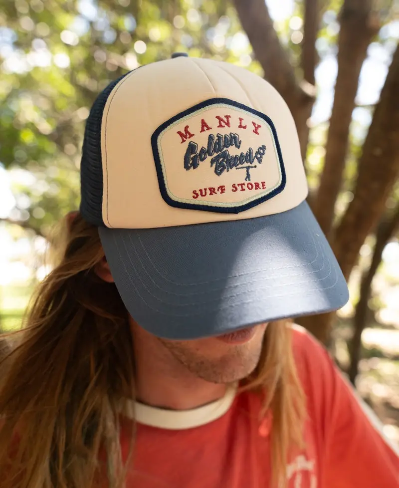 Manly Trucker Cap – Dark Denim 1