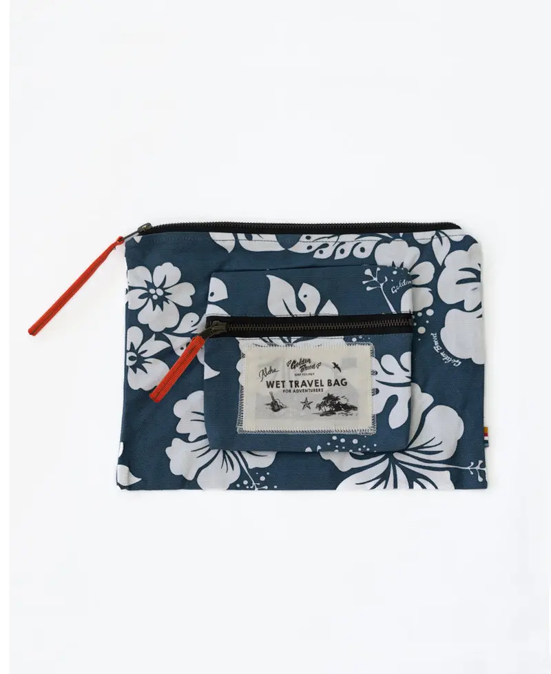 Marco Wet-Dry Travel Bag In Dusty Blue Wilks Print 1