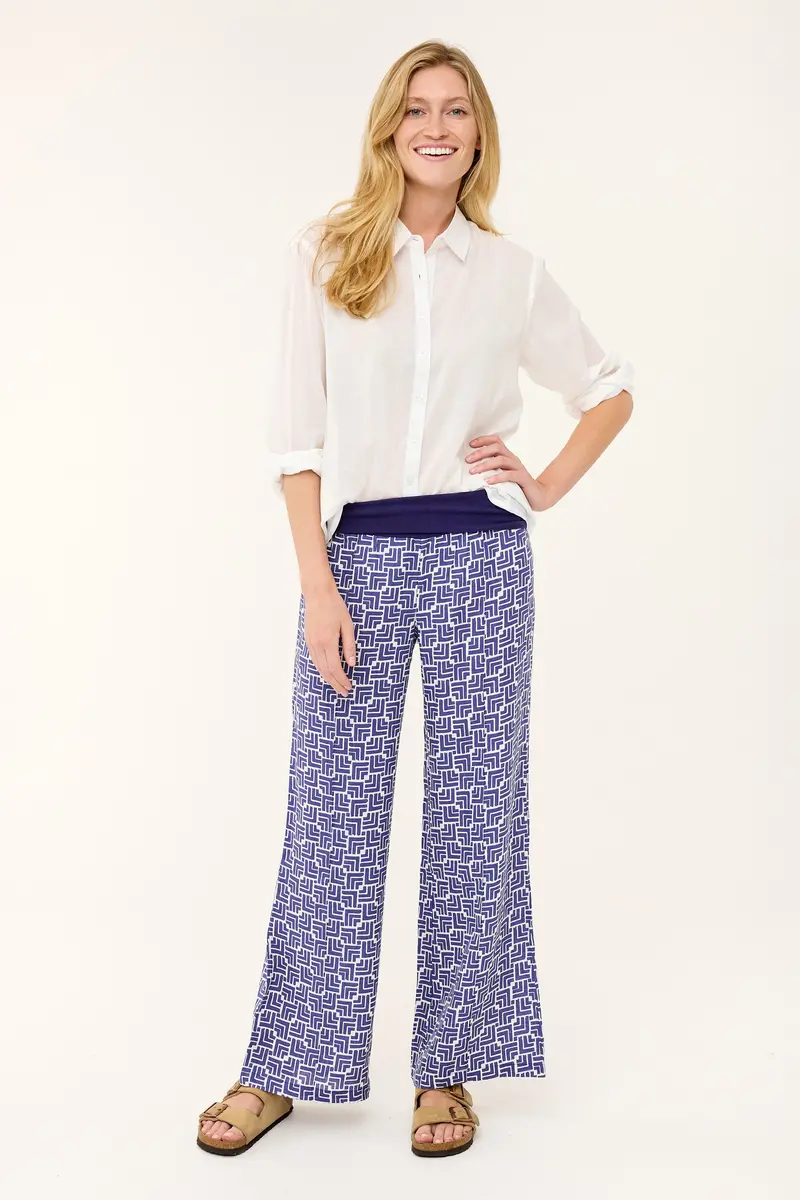 Marigot Roll-Down Pants In Skipper Blue Bow 1