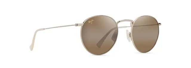 Maui Jim Hcl Pukaua Sunglasses – Light Gold Frame With Yellow Mirror Lens 1