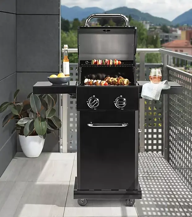 Member'S Mark 2-Burner Portable Gas Grill With Foldable Side Tables 1