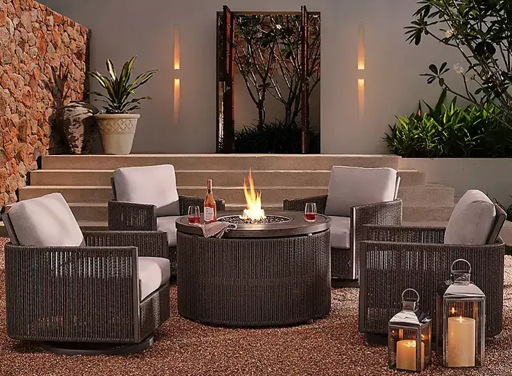 Member'S Mark Eli 5-Piece Outdoor Fire Chat Collection 1