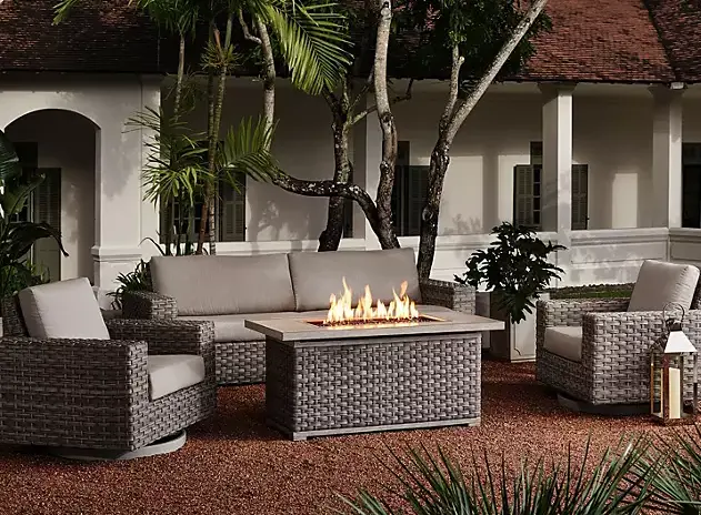 Member'S Mark Olympus Xl 4-Piece Heavy-Duty Fire Pit Lounge Set 1