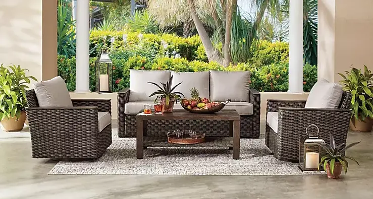 Member'S Mark Santa Monica 4-Piece Silver Patio Seating Set 1