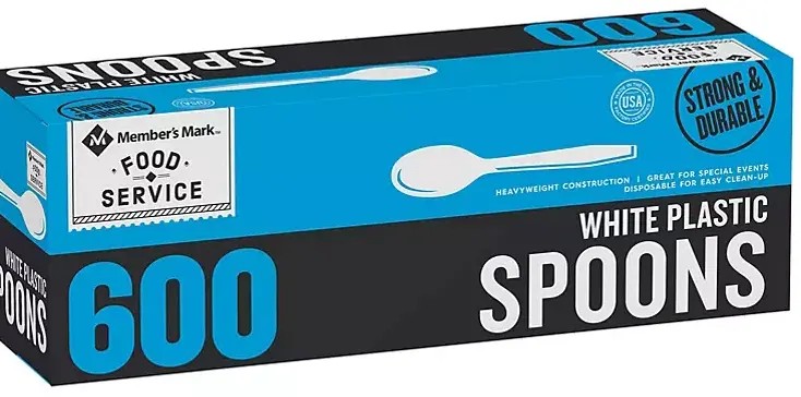Member'S Mark White Plastic Spoons – 600 Count 1