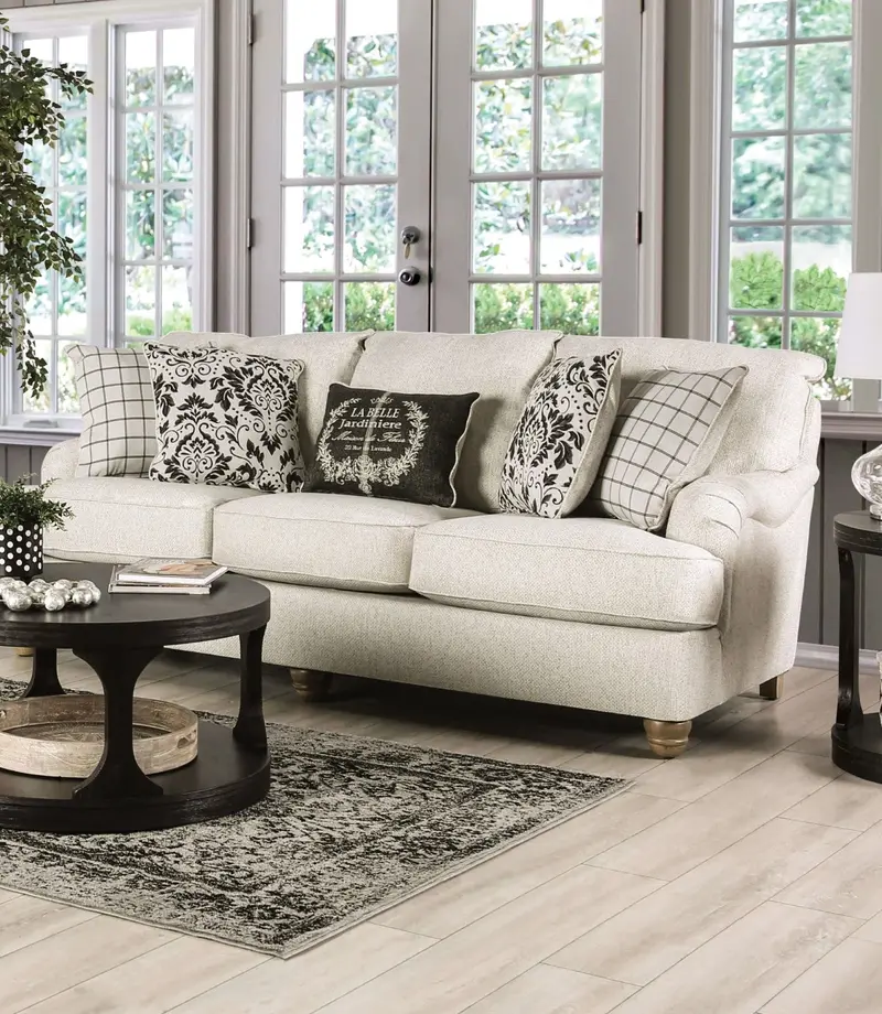 Mossley Upholstered Sofa By Furniture Of America – Sm6090-Sf 1