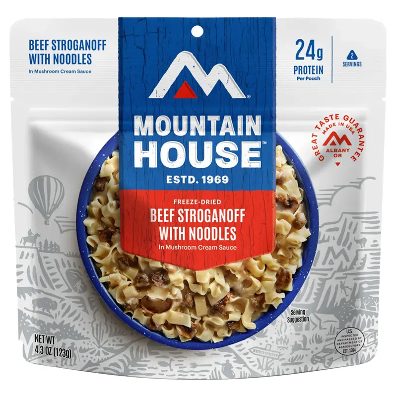 Mountain House Beef Stroganoff Freeze-Dried Meal 1