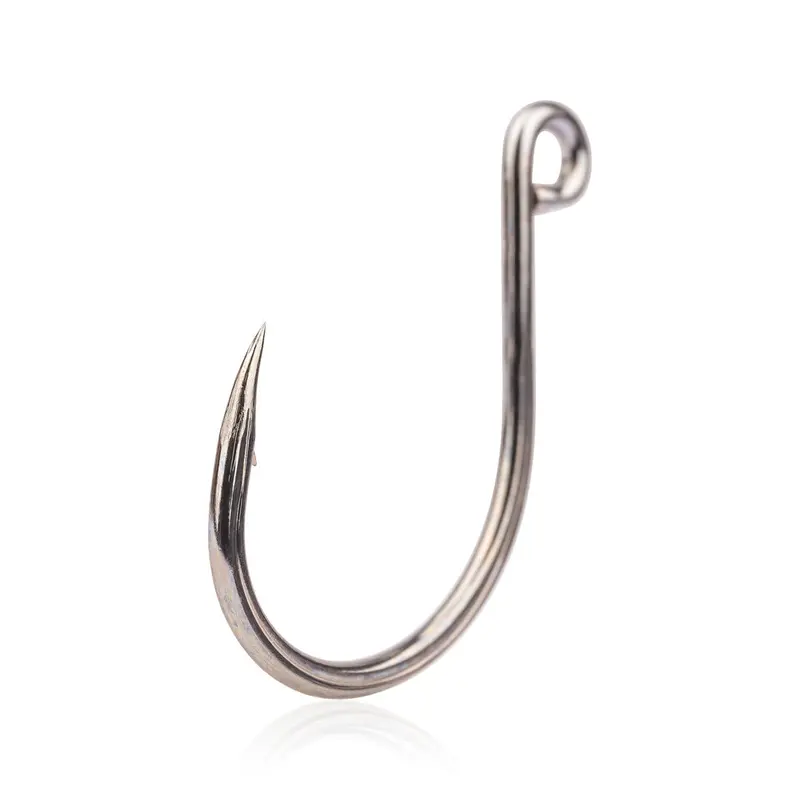 Mustad Ultranor Inline Hook – 5X Heavy-Duty Saltwater Hook, Straight Shank 1