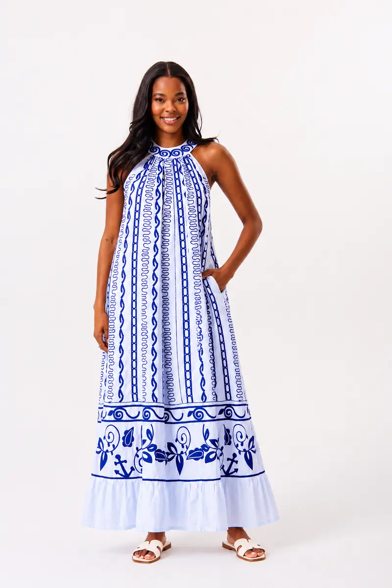 Mustique Misty Blue Dress 1