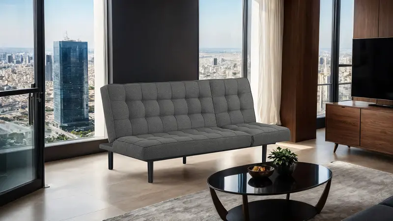 Naperville Futon Sofa – Furniture Of America Modern Convertible Seating 1