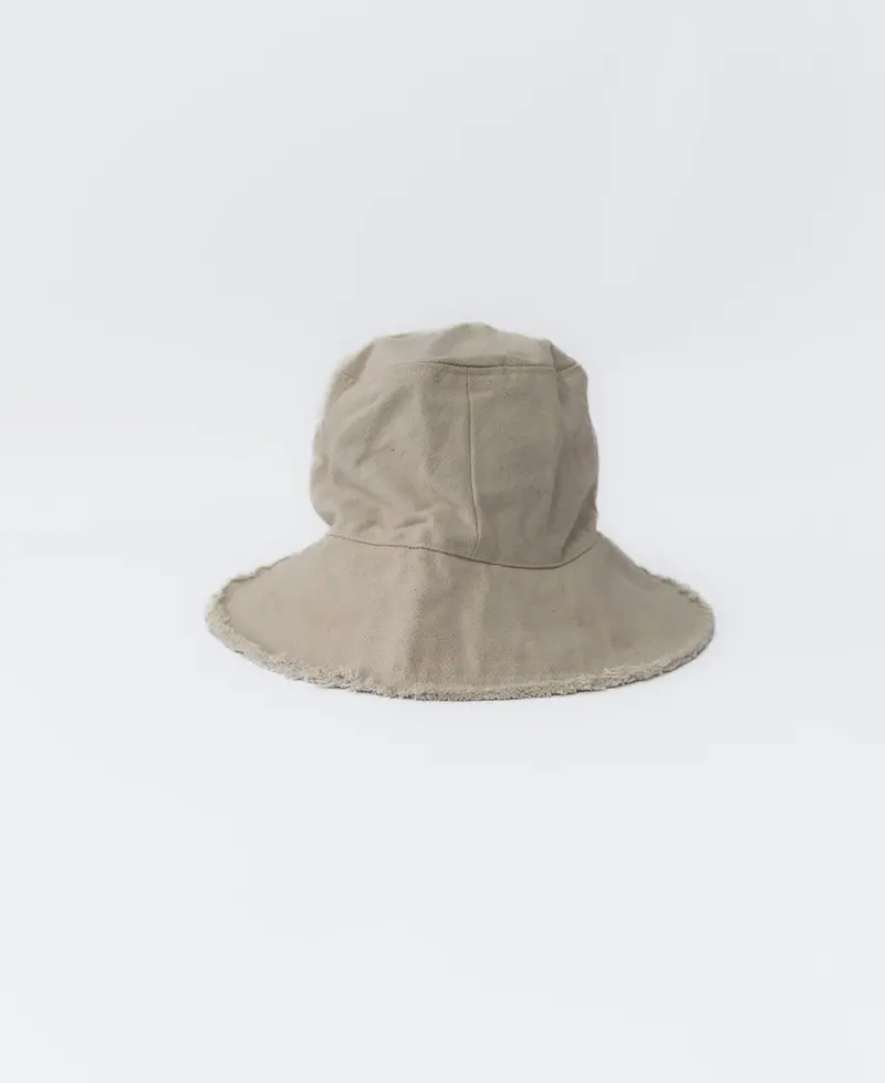 Natural-Hued Halo Bucket Hat 1