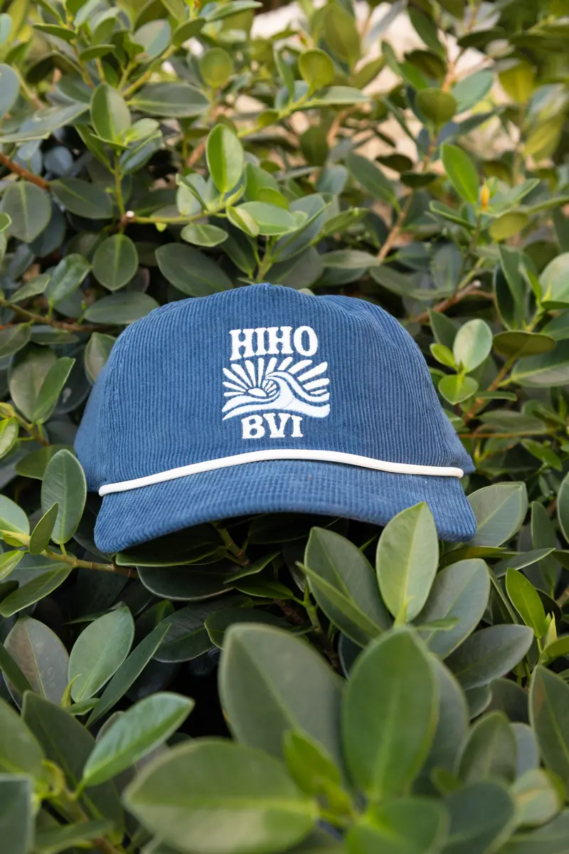 Navy Blue Vintage Corduroy Bucket Hat 1