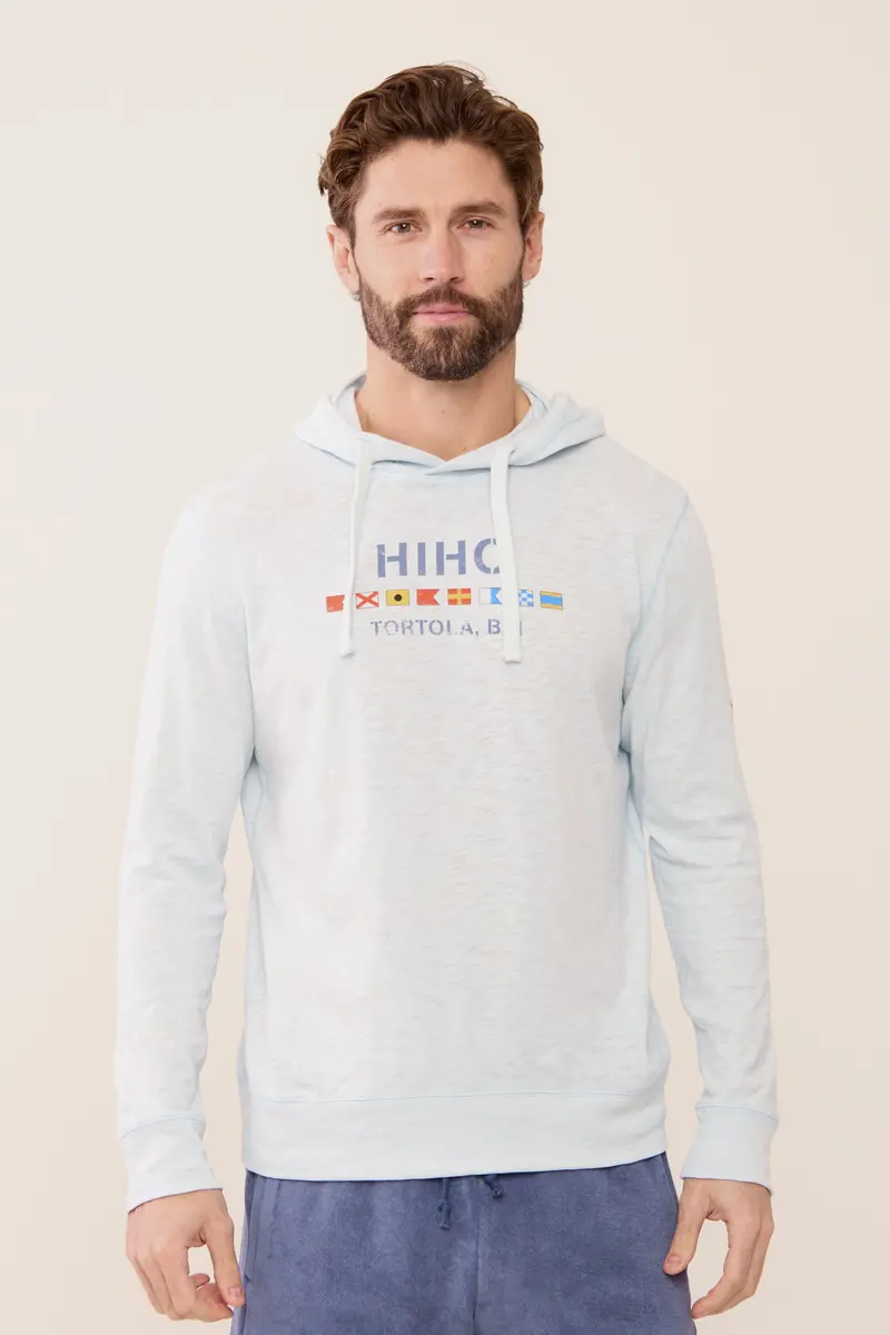 Ned Hoodie With Hiho Flag – Misty Blue 1